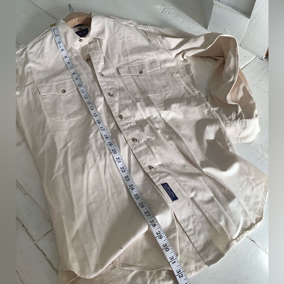 Allen Solly weathered twill camp shirt mens medium - Picture 5 of 5